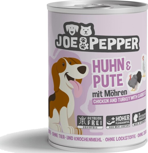 Joe & Pepper våtfôr Våtfôr til Hund & Gulrot Kylling Kalkun 400 g Joe & Pepper våtfôr Våtfôr til Hund & Gulrot Kylling Kalkun 400 g