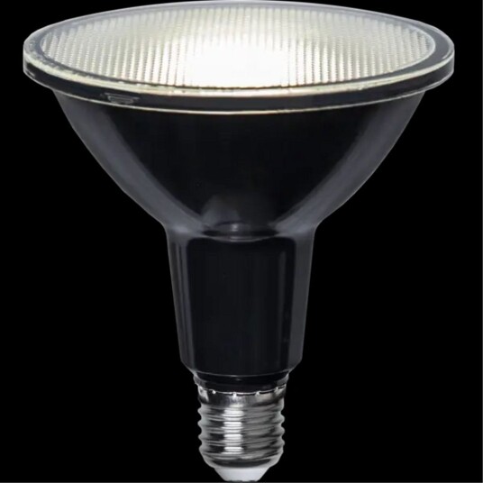 Star Trading LED lampe E27 PAR38 Spotlight utendørs 1200lm   Svart