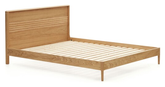 Kave Home Lenon Sengeramme, Eikefiner, 160x200 Unoliving