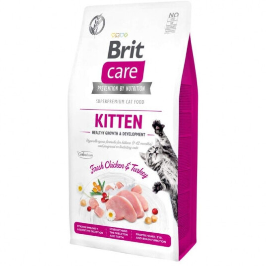 Brit Care Kattemat til Kattunger 400 g Uten Korn med Kylling og Kalkun Brit Care Kattemat til Kattunger 400 g Uten Korn med Kylling og Kalkun
