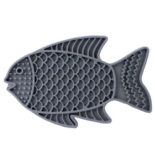 Pritax Slikkematte Fisk 22X13Cm Grå Pritax Slikkematte Fisk 22X13Cm Grå