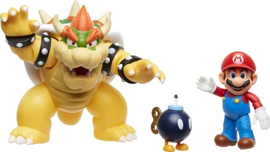 Super Mario Diorama Mario Vs. Bowser Lava-Kamp
