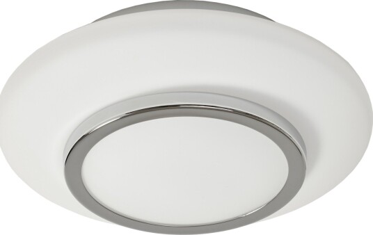 Sommen Plafond  IP44  Diameter 23 Cm  Krom