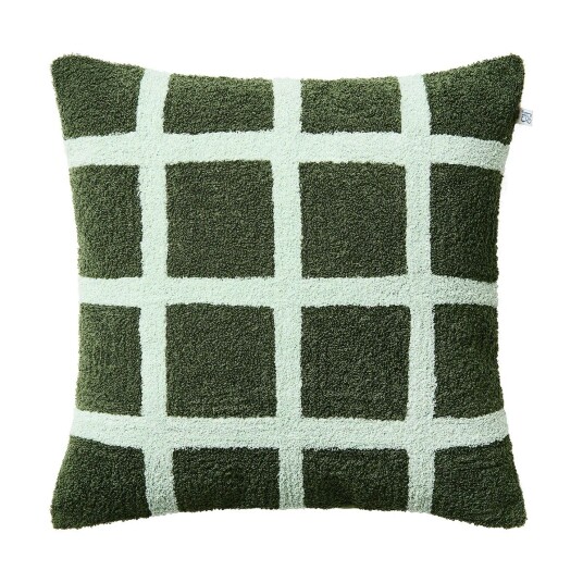 Chhatwal & Jonsson Check putetrekk50x50 cm Cactus green-aqua