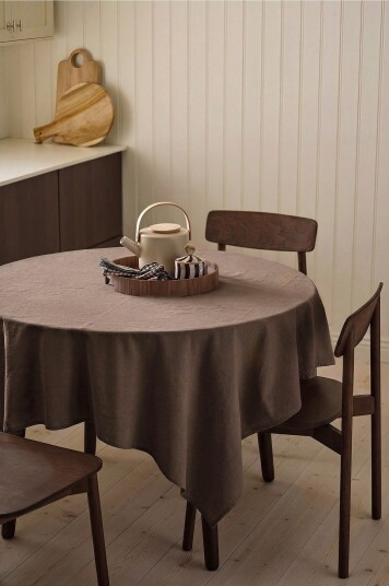 Ellos Home Duk Majken 145x145 cm Brun Ellos Home Duk Majken 145x145 cm Brun
