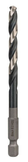 Bosch HSS 6 mm Spiralbor med Sekskanttange - 98 mm Lengde
