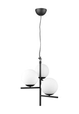Pure Taklampe Ø 40 cm Metall/Glass Svart Pure Taklampe Ø 40 cm Metall/Glass Svart