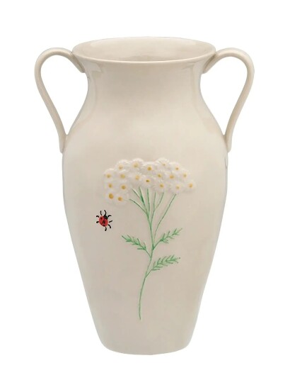 Anna + Nina Golden Dawn Vase - Cream - ONE SIZE