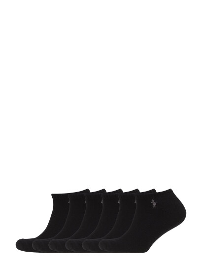 Polo Ralph Lauren Cushioned Low Cut Sock 6 Pack Black