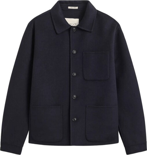Gant Reg Handstitched Overshirt Navy XXXXL