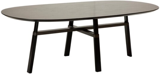 Cross Dan Form spisebord 75x220cm finér ask svart.