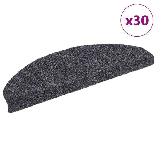  Selvklebende trappematter 30 stk mørkegrå 65x21x4 cm 8721288457752