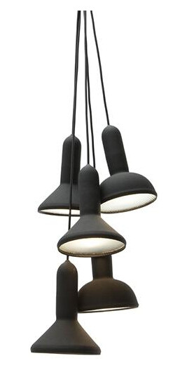 Established & Sons Torch S5 Taklampe Sort M. Sort Ledning - 5 Stykk Established & Sons Torch S5 Taklampe Sort M. Sort Ledning - 5 Stykk