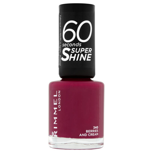 Rimmel 60 Seconds Super Shine Nail Polish 8 ml flere nyanser Berries and Cream