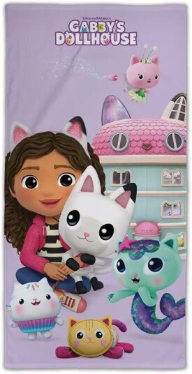 Licens badehåndkle - Gabby's Dollhouse - 70x140cm
