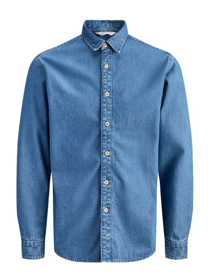 Jack & Jones Jjestanley Jjshirt At 021 Noos Jnr   Blue   128