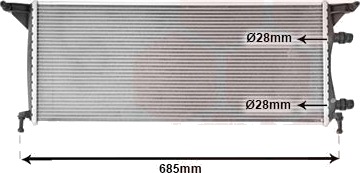 VAN WEZEL 30012720 Radiator motorkjøling