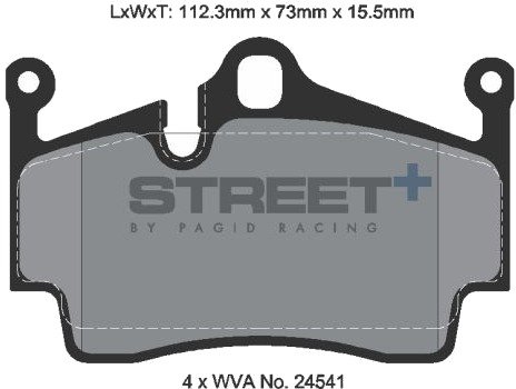 Bremseklosser PAGID Racing T8274SP2001