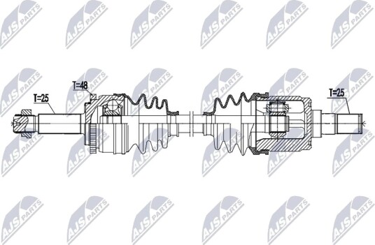 NTY NPW KA 421 Drivaksel
