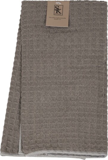 Vaffel mikrofiber kjøkkenhåndkle 40x60cm Grå Grå