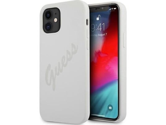 Guess Guhcp12slsvscr Iphone 12 Mini 5.4" Cream/Cream Hardcase Script Vintage