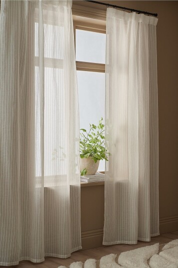 Ellos Home Gardin med multibånd Cornelia 2 pakning Beige