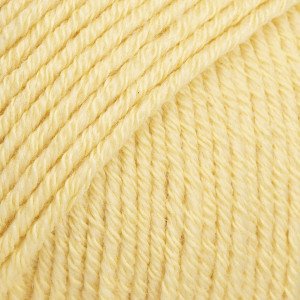 Drops Cotton Merino Garn Unicolor 17 Vaniljegul Drops Cotton Merino Garn Unicolor 17 Vaniljegul