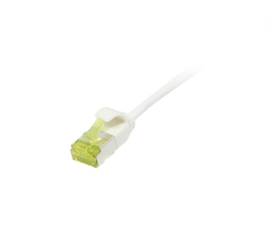 Patchkabel Rj45 Cat6a 500Mhz10m Hvit Uftp Slimline Rund D38mm Tpelszhsuperflex Awg32 Med Cat7 Råkabel Synergy 21 S217329V3