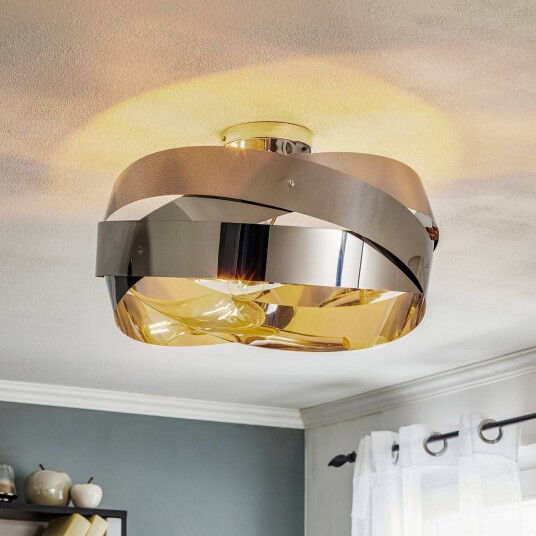 Domiluce Tornado taklampe krom-nikkel 50 cm