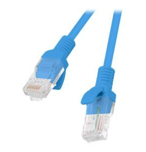 Lanberg Koblingskabel Rj-45 Hann Til Rj-45 Hann 3 M Utp Cat 6 Formstøpt Uten Hindringer Flertrådet Blå Ral 5012