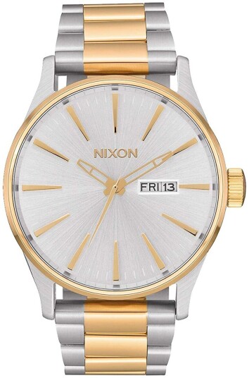 Nixon Herreklokke A3561921 00 Sølvfarget/Gulltonet stål Ø42 mm Nixon Herreklokke A3561921 00 Sølvfarget/Gulltonet stål Ø42 mm