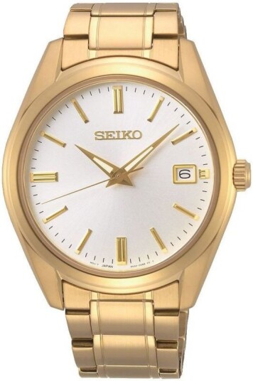 Seiko Herreklokke SUR314P1 Conceptual Hvit/Gulltonet stål Ø40 mm