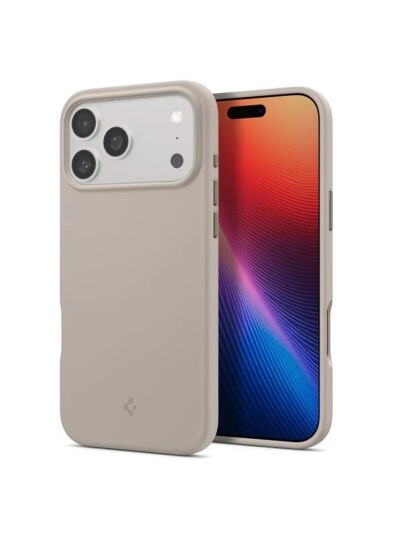 Spigen Silicone Fit MagSafe - stone - iPhone 17 Pro Spigen Silicone Fit MagSafe - stone - iPhone 17 Pro