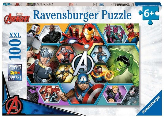 Ravensburger XXL Puslespill 100 Brikker Marvel Avengers Ravensburger XXL Puslespill 100 Brikker Marvel Avengers