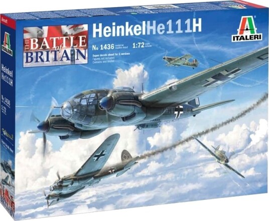 Italeri Heinkel He 111H Modellbyggesett 1:72 - Slaget om Storbritannia 80-årsjubileum