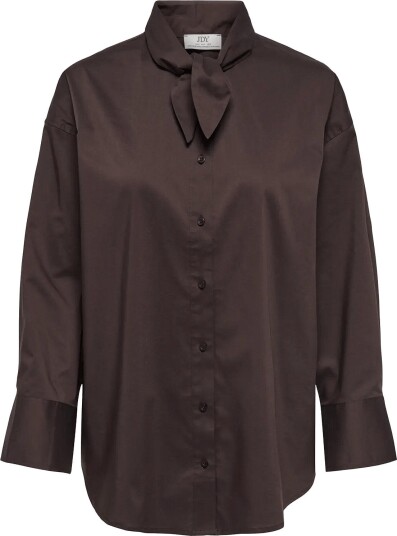 JDY Jdyvita L/S Bow Detail Shirt Wvn Brown XS