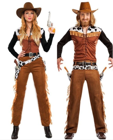 Parkostyme Brunt Cowboy Kostyme Parkostyme Brunt Cowboy Kostyme