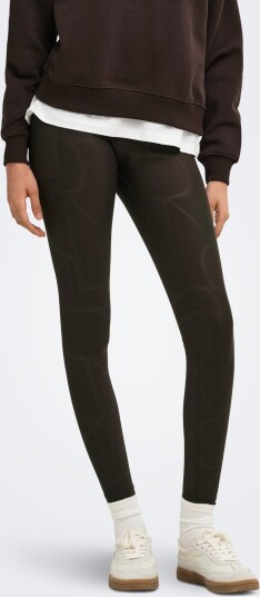 Only Play Onpfont 2 Logo Hw Pck Tights Noos   Brown   XS