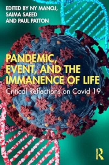 Pandemic Event and the Immanence of Life