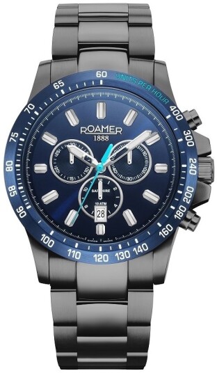 Roamer Monza Herreklokke 861837 44 45 20 Rimini Blå/Stål Ø45 mm