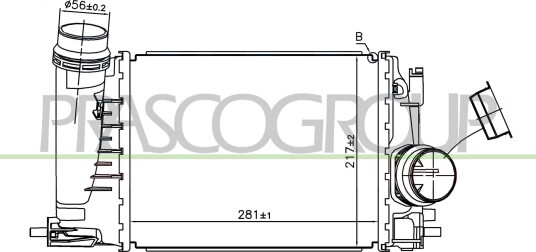Intercooler PRASCO DS713N001