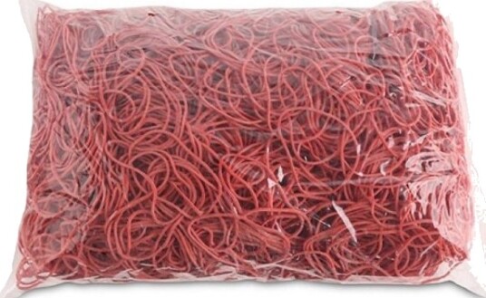 Office Products Gummipropp/Reseptgummier Office Products Diameter 50 Mm 1,5X1,5 Mm 60% Gummi 1000 G Pakke Røde