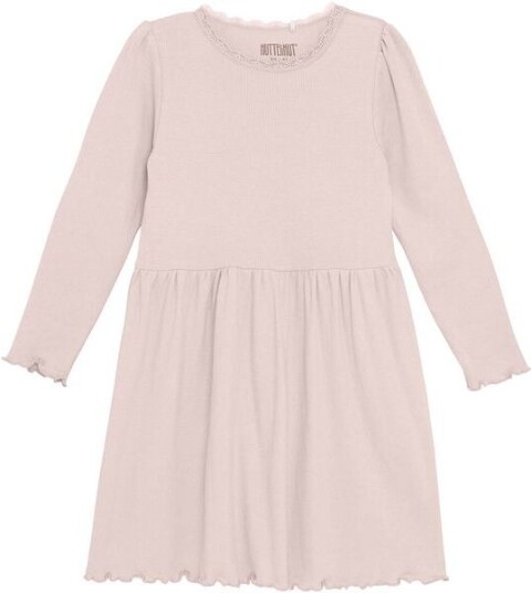 HUTTEliHUT Rib kjole til barn og baby Sepia Rose