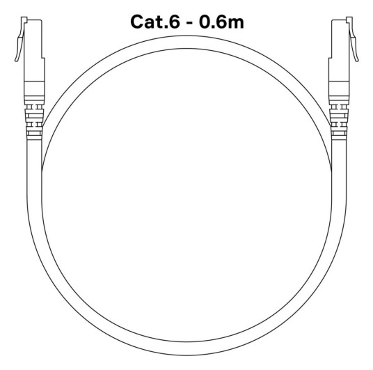 Waterguard+ Kabel Cat.6 2xRJ45 600 mm