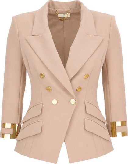 Elisabetta Franchi Dame Jakker Beige XS,