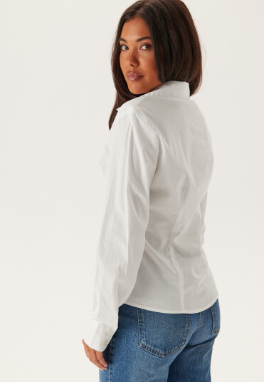 Pieces Pcsussi Ls Shirt Wvn Noos White XS
