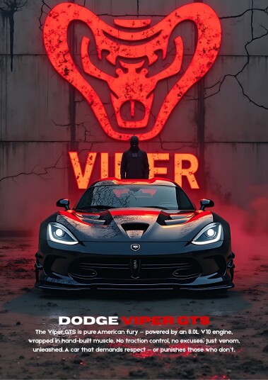 Plakat Dodge Viper GTS