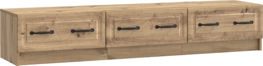 TV skap med skuff Artisan eik 147 x 34,5 x 27 cm Konstruert tre TV skap med skuff Artisan eik 147 x 34,5 x 27 cm Konstruert tre