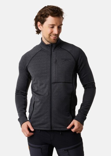 Swedemount Lofoten Midlayer Full Zip Black Melange Xl Trøyer