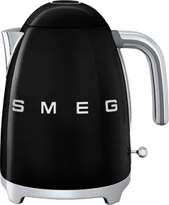 Smeg KLF03BLEU Retro Vannkoker 1,7 L i Svart med Rustfritt Stål
